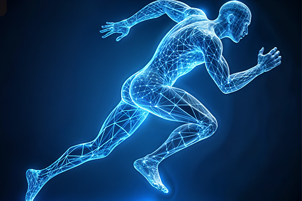 הדמיה של בן אדם רץ