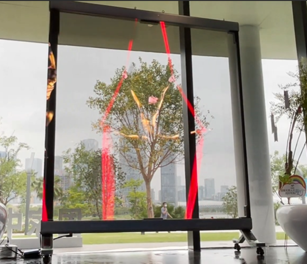 מסך מידה קבועה על גלגלים